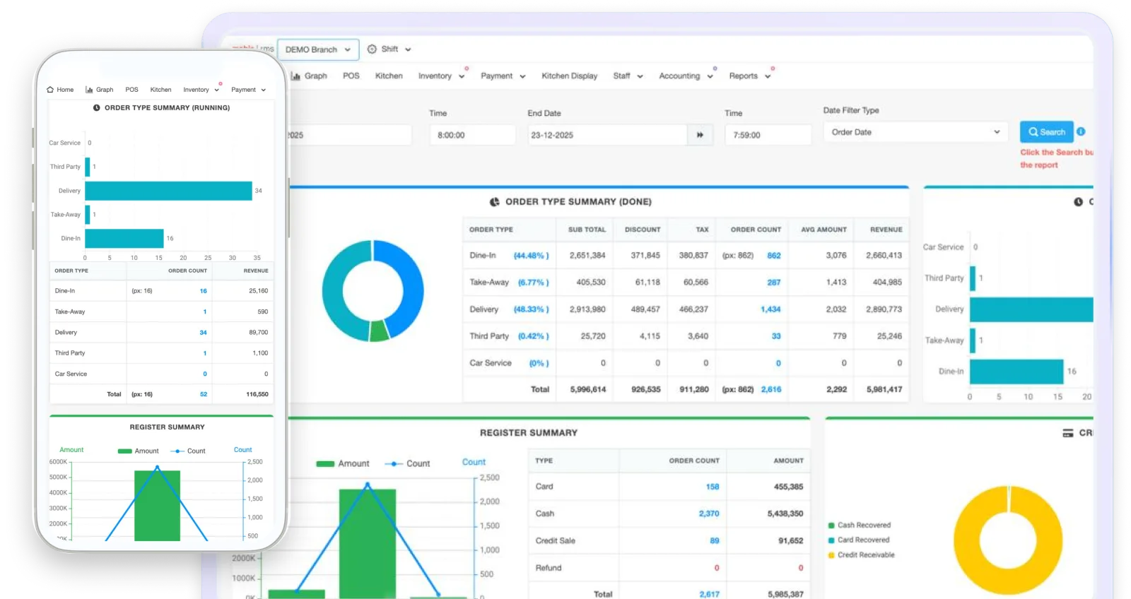 Desktop Dashboard View